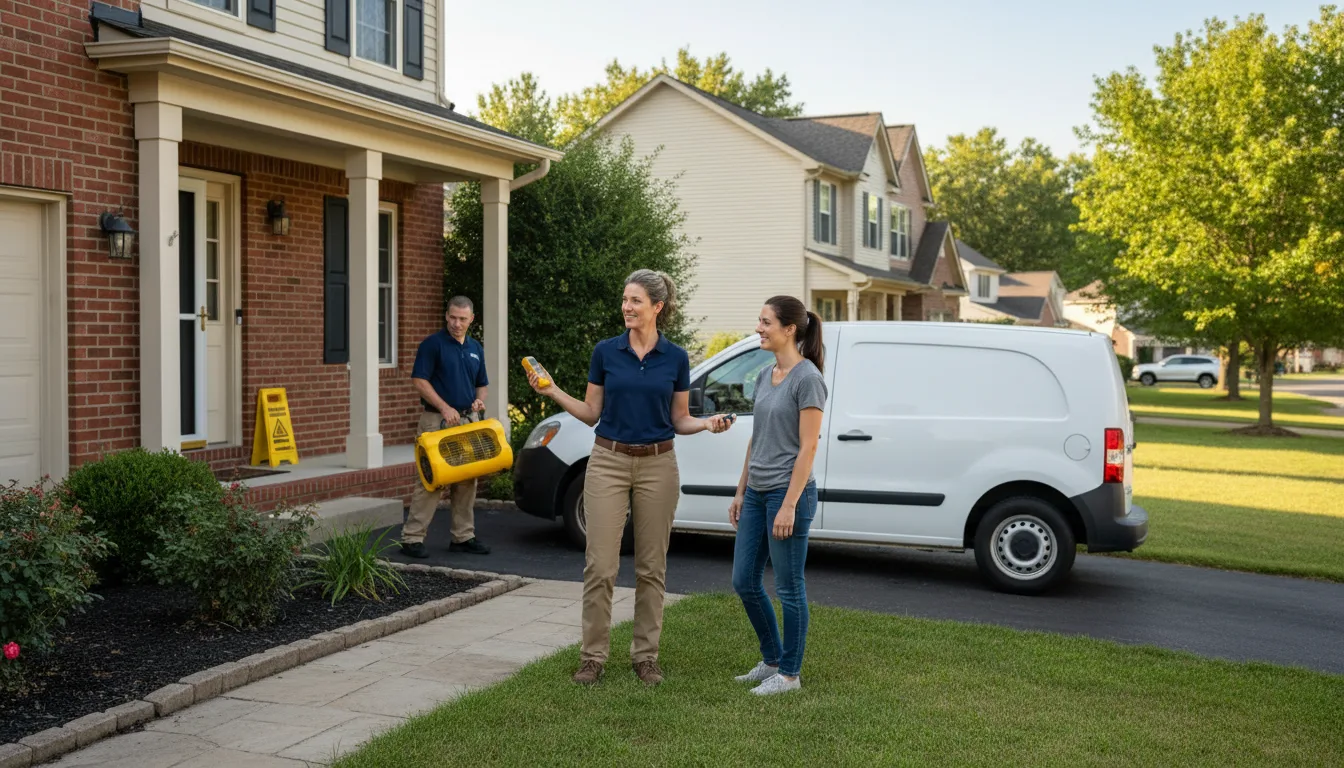 Residential water damage restoration in Bloomfield Hills, MI